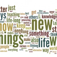 Lifelong learning word cloud